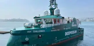 USV Challenger – will shortly arrive at DeepOcean’s subsea base at Killingøy, Haugesund. Here it will test its innovative launch and recovery system for the onboard ROV, and get maritime authority approval for its remote operating capabilities before entering a long-term charter agreement with DeepOcean. The owner of the vessel is USV AS, which is a joint venture company established by Solstad Offshore, Østensjø Rederi and DeepOcean. The company’s main purpose is to invest and own uncrewed vessels. ‍