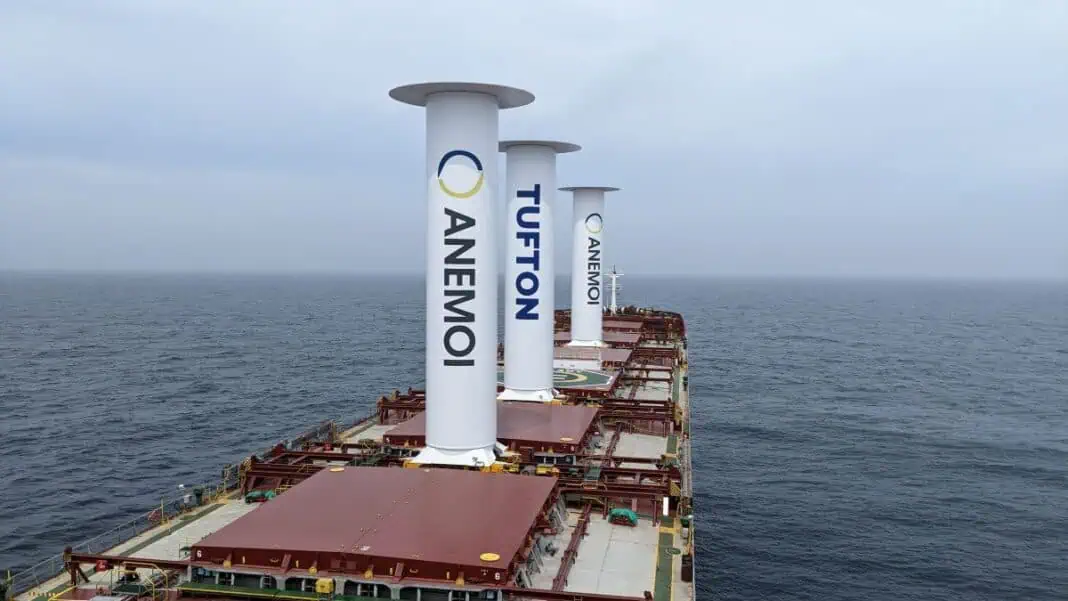 Anemoi Marine Technologies, a pioneer in wind-assisted propulsion, today announced the successful independent verification of its Rotor Sail system’s performance by Lloyd’s Register Advisory. Following nearly a year of rigorous testing aboard the TR Lady—a Kamsarmax bulk carrier owned by Tufton Investment Management Ltd and chartered by Cargill—the results validate Anemoi’s methodology for calculating fuel savings and emissions reductions, setting a new benchmark for wind propulsion technology.