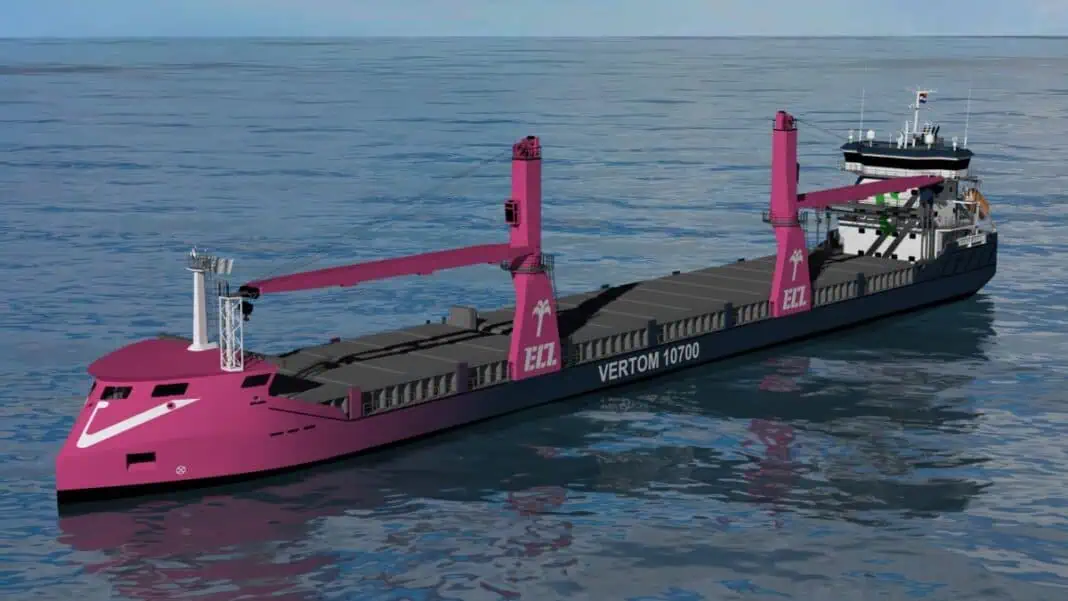 MacGregor has secured a landmark order from Vertom Group, a Netherlands-based shipowner and maritime service provider, to supply fully electric cargo cranes for four new multipurpose vessels.