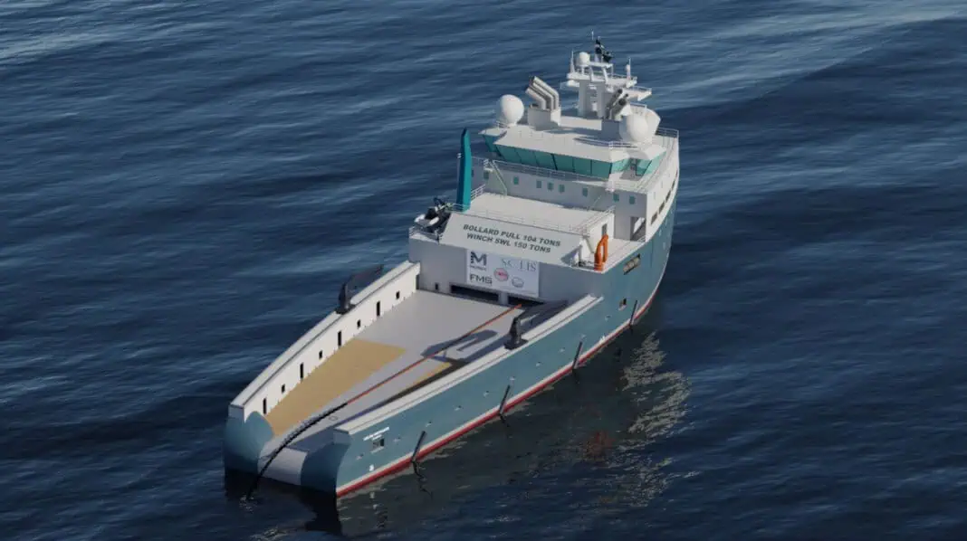 A consortium based in South West England, led by Morek Engineering, has unveiled its innovative design concept for a new vessel class for the Floating Offshore Wind (FLOW) market, having completed the first feasibility stage. Consortium partners include naval architects Solis Marine Engineering, innovation specialists Tope Ocean, marine operations specialists First Marine Solutions and Celtic Sea Power.