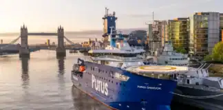 Purus, a leader in offshore wind support services, has officially named its new commissioning service operation vessel (CSOV) Purus Chinook during a ceremony in London. The VARD 4 19 design vessel is the first of two purpose-built CSOVs that will enhance the company's capabilities in supporting the rapidly growing offshore wind sector.