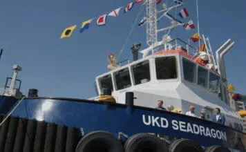 UK Dredging (UKD), a division of Associated British Ports, celebrated the official naming ceremony of its new Damen Shoalbuster 2711 Water Injection Dredger, the UKD Seadragon. The vessel represents a significant upgrade to the UK’s Dredging capacity, combining advanced technology with environmental efficiency to maintain vital shipping channels.