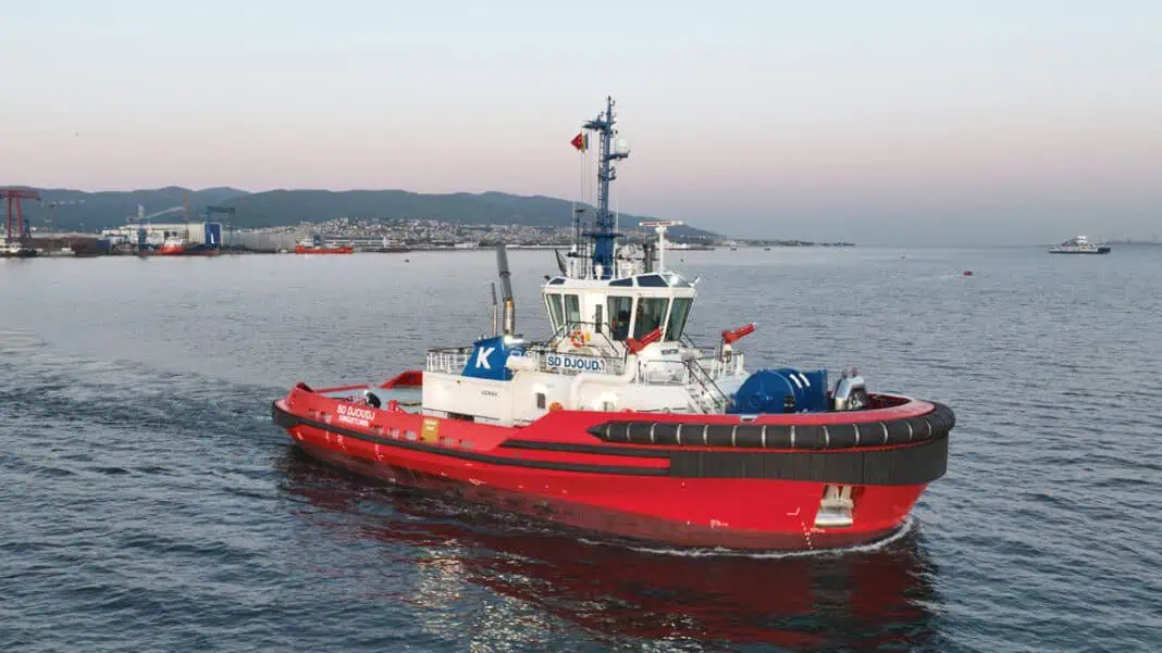 UZMAR Shipyard has successfully delivered the SD DJOUDJ, the second of five state-of-the-art RAstar 3200W ASD terminal support and escort tug, to global maritime leader KOTUG. This milestone reinforces the strategic partnership between UZMAR and KOTUG, advancing sustainable towage solutions for ports worldwide.