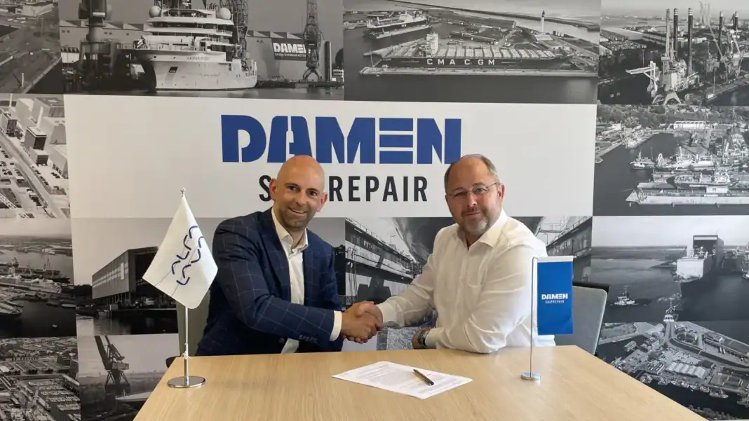 Damen Shiprepair and Alfa Laval Benelux have formalised a strategic partnership through a Memorandum of Understanding (MoU) to jointly advance energy efficiency solutions for the maritime industry. The partnership brings together two key players committed to supporting shipowners in their transition to lower-carbon operations.