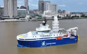 Marking a significant milestone in American offshore wind development and maritime manufacturing, Equinor, the developer of the Empire Wind 1 project and Edison Chouest Offshore officially christened the Service Operations Vessel ECO Liberty during a ceremony on June 28 along the Mississippi River at the Port of New Orleans.