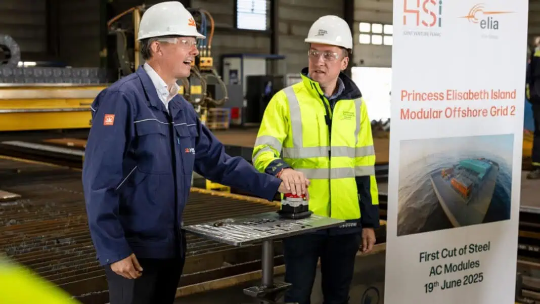 Belgium's ambitious Princess Elisabeth offshore energy hub project achieved a significant milestone yesterday with the ceremonial first steel cut for its high-voltage alternating current (HVAC) infrastructure at HSM Offshore Energy's shipyard in Schiedam. This critical phase of construction will see the fabrication of specialized modules that will form the backbone of Belgium's first artificial energy island, located 45 km off the coast.