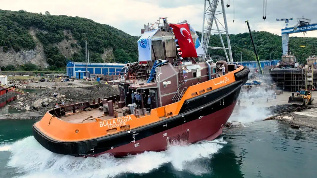 First of Six RAmparts 2800 Tugs Launched for OMMP at MED MARINE