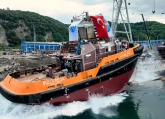First of Six RAmparts 2800 Tugs Launched for OMMP at MED MARINE