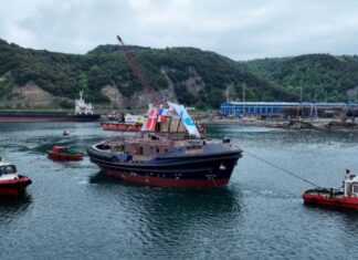 MED MARINE has successfully launched the cutting-edge TRAktor 2600-Z tug at its Ereğli Shipyard, marking a significant addition to Svitzer’s global fleet. The vessel, launched on May 13, 2025, represents a leap forward in tug design, combining high bollard pull performance with superior hydrodynamic efficiency, precise manoeuvrability to deliver exceptional performance in diverse maritime operations while prioritizing fuel efficiency and environmental sustainability.