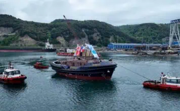 MED MARINE has successfully launched the cutting-edge TRAktor 2600-Z tug at its Ereğli Shipyard, marking a significant addition to Svitzer’s global fleet. The vessel, launched on May 13, 2025, represents a leap forward in tug design, combining high bollard pull performance with superior hydrodynamic efficiency, precise manoeuvrability to deliver exceptional performance in diverse maritime operations while prioritizing fuel efficiency and environmental sustainability.