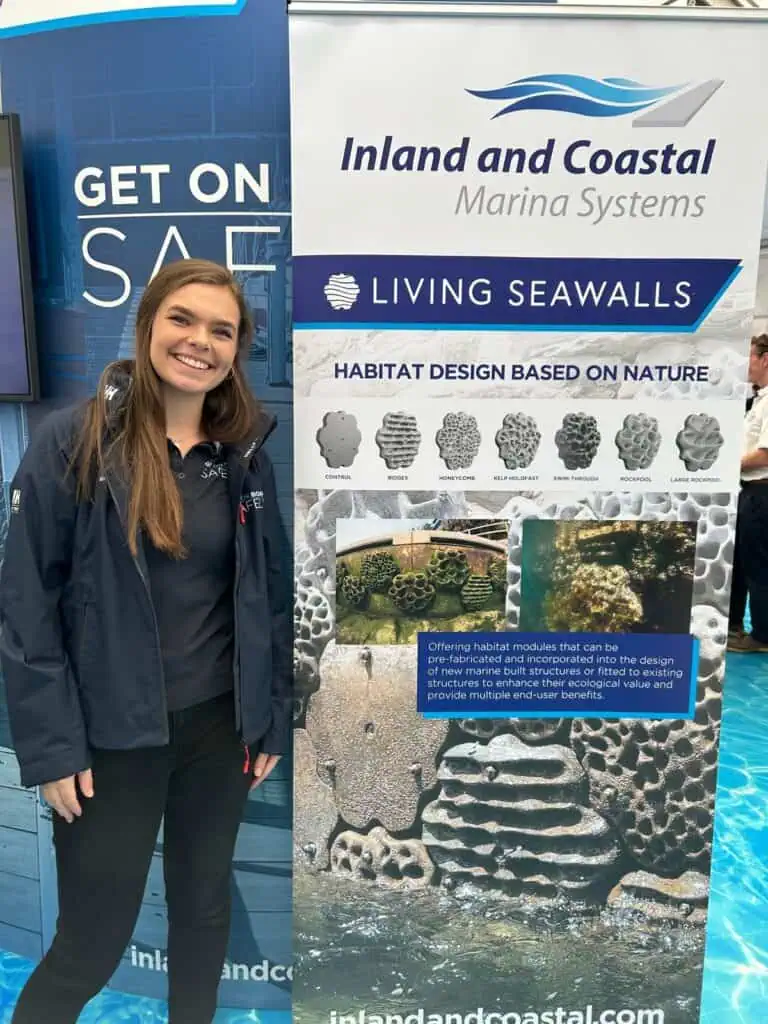 Jess Allen, PhD student at the University of Plymouth, who will be speaking about the Living Seawalls initiative.