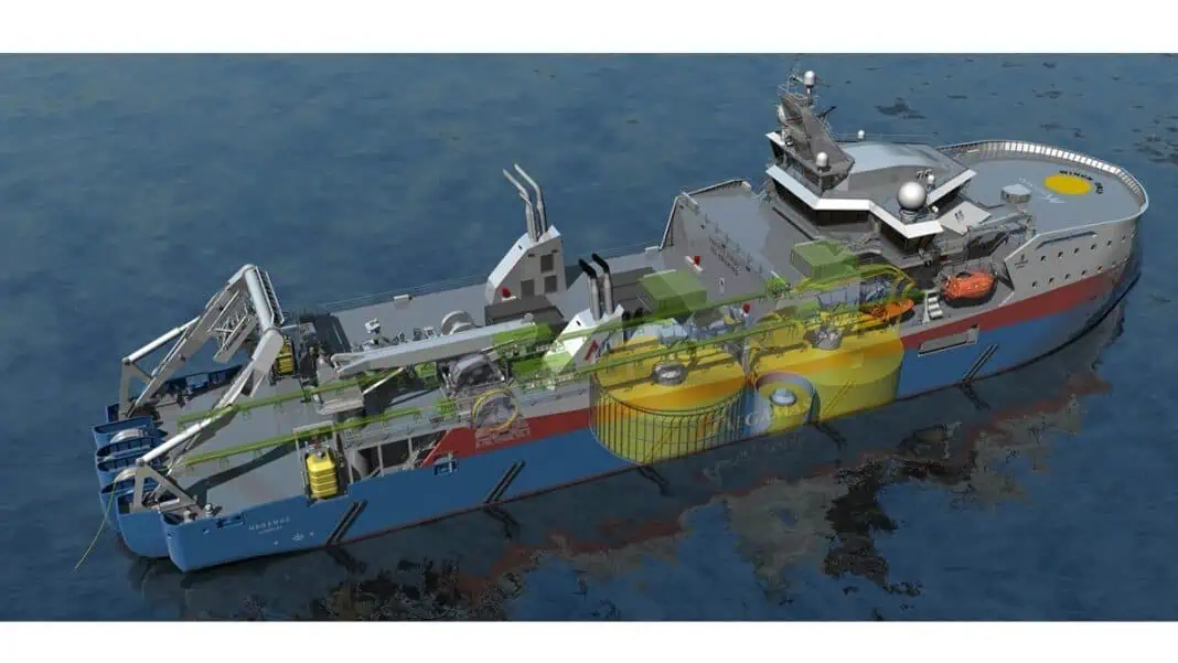Megamas Resources announce the award of a ship design contract to Norway’s Ulstein Design & Solutions AS, marking the commencement of the engineering phase for a state-of-the-art Fibre-Optic Cable-Laying Vessel (CLV). The vessel is slated for construction at Lloyd Werft Bremerhaven GmbH in Germany, reinforcing Europe’s leadership in maritime infrastructure innovation.