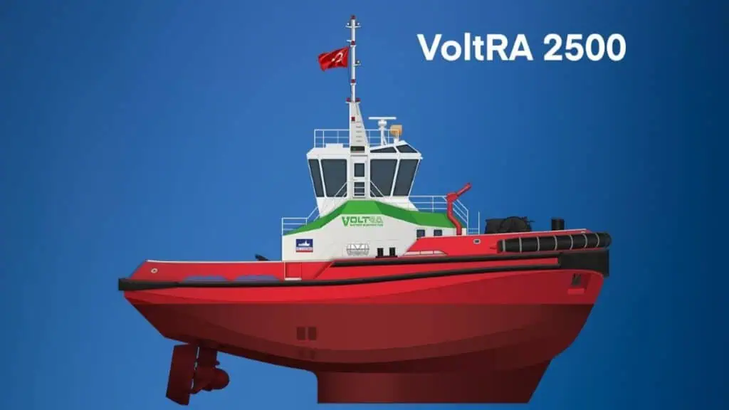 In a landmark move for sustainable shipping, MED MARINE has announced the construction of VoltRA, the world’s first fully electric tug, powered by Caterpillar’s cutting-edge Lithium Iron Phosphate (LFP) battery technology. The project was formalized through a Letter of Intent (LOI) signed with Borusan Cat, Caterpillar’s Turkey distributor, on June 3rd during the Nor-Shipping 2025 exhibition in Oslo, marking a shared commitment to shaping the future of sustainable maritime solutions.
