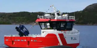 Damen Shipyards Group, in partnership with Norway’s Folla Maritime Service, has signed a new contract with leading salmon farming company Nova Sea for the delivery of an advanced hybrid workboat. The agreement covers the construction and delivery of a FollaPower 50EL hybrid workboat,