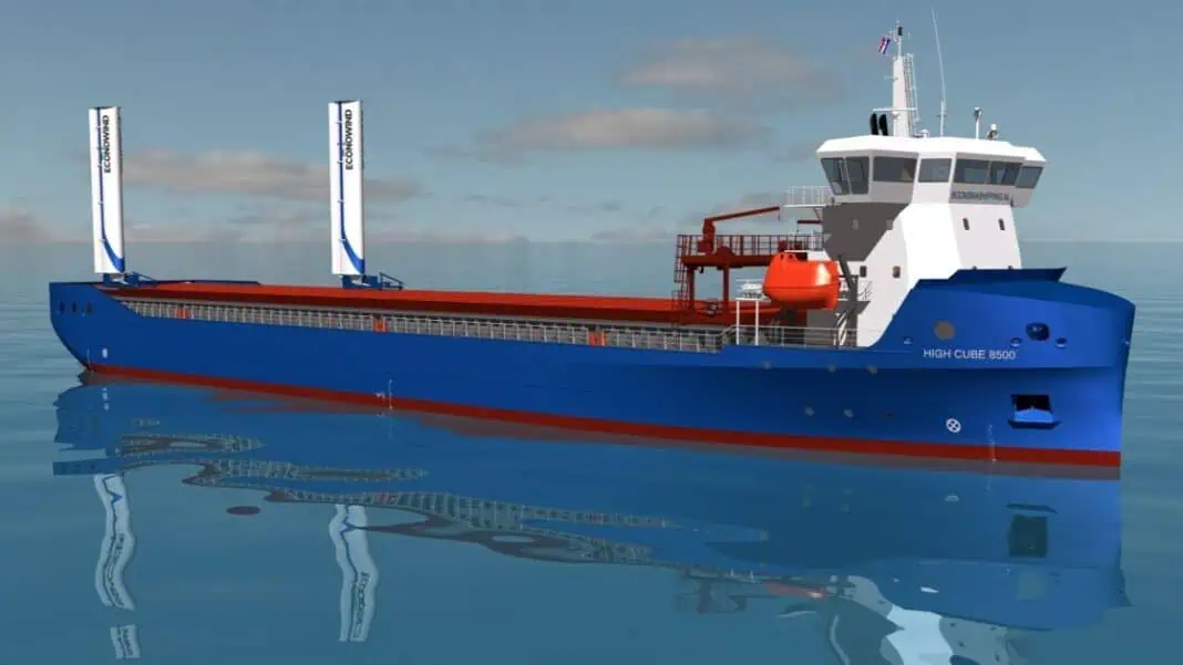 Conoship International, in close cooperation with Boomsma Shipping, has developed the ECO-8500, a groundbreaking series of diesel-electric dry cargo vessels designed to set new standards in sustainable short-sea shipping. Combining fuel efficiency, reduced emissions, and advanced cargo flexibility, these vessels represent a major leap forward in eco-conscious maritime transport.