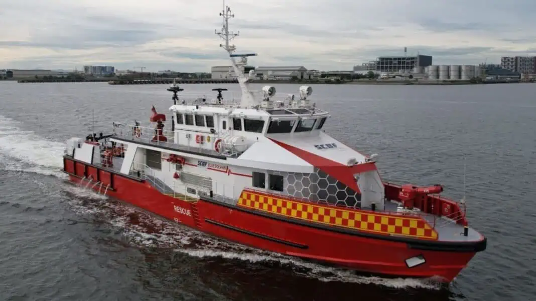 BMT, a leading international design, engineering, and risk management consultancy, and Penguin Shipyard International, Singapore’s premier shipbuilder, proudly announce the successful delivery of the Blue Dolphin MFV-R, a state-of-the-art marine fire and rescue vessel developed in close partnership with the Singapore Civil Defence Force (SCDF).