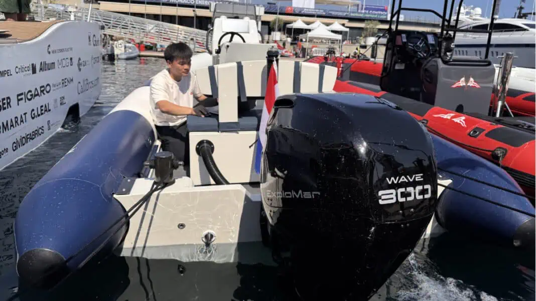 At the 2025 Monaco Energy Boat Challenge (MEBC), XNRG.tech, a subsidiary of Xtenders, brought its high-performance energyX 6.3 carbon RIB to the world stage — powered by ExploMar’s WAVE 300 electric outboard (300HP), making its official debut at this prestigious event and demonstrating its proven performance under real racing conditions.