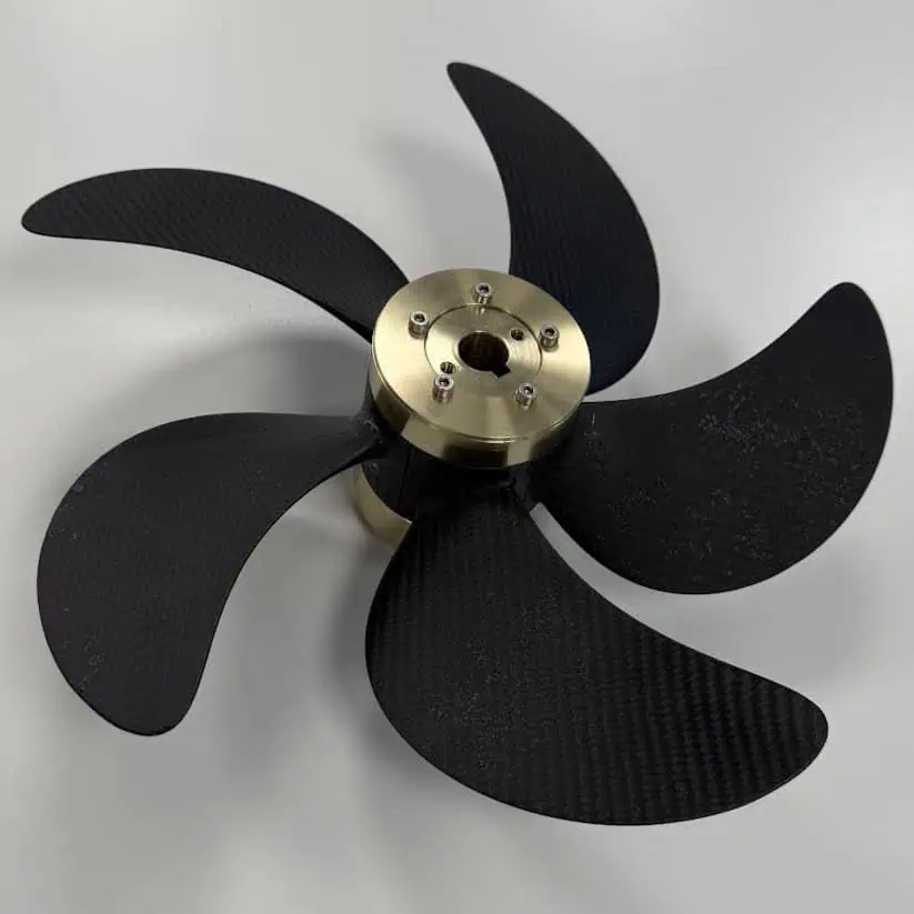 Teignbridge Propellers have enhanced their Clamp on Blade (CoB) propellers with a carbon fibre blade option. 