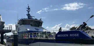 Tidal Transit, a pioneer in sustainable crew transfer solutions, celebrated the official christening of its cutting-edge WindFlex 27 Quad CTV Imogen Rose at Equinor’s operations base in Great Yarmouth on 18 July 2025. The ceremony coincided with Equinor’s commemoration of completed modifications at the Sheringham Shoal Offshore Wind Farm, underscoring the vessel’s critical role in maintaining the UK’s renewable energy infrastructure