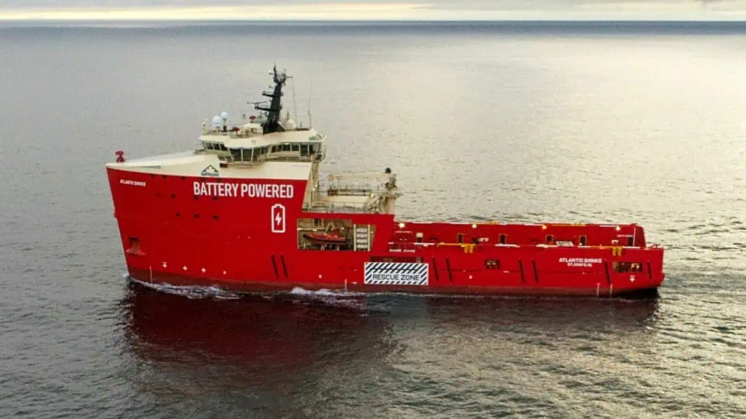 Atlantic Towing Limited, a subsidiary of J.D. Irving Limited, announced a significant environmental and operational improvements following the successful retrofit of its platform supply vessel (PSV), Atlantic Shrike, with the SeaQ Energy Storage System (ESS) from Vard Electro.