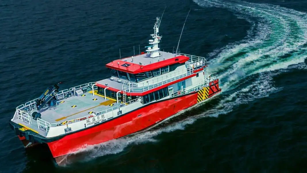 Chartwell Marine, the UK-based pioneer of next-generation vessel design, has delivered the Prosperous 6, a cutting-edge Crew Transfer Vessel (CTV), to Pacific Radiance, a leading offshore vessel operator in the Asia-Pacific (APAC) region. This milestone underscores the strategic partnership between the two companies and accelerates the deployment of advanced offshore wind support solutions in APAC’s rapidly growing renewable energy sector.
