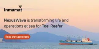 Toei Reefer Line is rolling out inmarsat's NexusWave bonded connectivity service to enhance crew welfare and unlock smarter digital operations during long voyages.