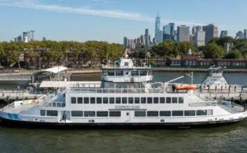 Conrad Shipyard has proudly delivered the Harbor Charger, New York State’s first hybrid-electric public ferry, to The Trust for Governors Island. Designed by Elliott Bay Design Group and built at Conrad’s Morgan City, Louisiana facility, this groundbreaking 1,200-passenger vessel marks a bold step forward in sustainable maritime transportation.