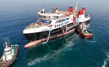MV Lochmor, the first of two new vessels for the Little Minch routes, was launched today at Cemre Marin Endustri shipyard in Yalova, Turkey. Compared to the current single-vessel service provided by MV Hebrides, the new ferry along with sister vessel, MV Claymore, will provide a two-vessel service to the routes between Uig on Skye, Tarbert (Harris) and Lochmaddy (North Uist). MV Lochmor can accommodate up to 450 passengers and 100 cars, or 14 commercial vehicles, bringing a major boost to capacity and resilience for the communities it will serve.