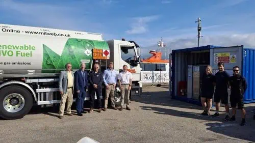 Falmouth Harbour is now among the Harbours and Port Authorities in the UK to adopt renewable hydrotreated vegetable oil (HVO) fuel for its workboat fleet, significantly reducing carbon emissions. A new £50,000, 6,500-litre HVO refuelling facility has been installed at the Harbour’s Marine Hub, with 50% match-funding from Cornwall Council’s Growth Hub Grants Programme
