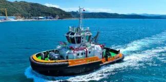 Med Marine has proudly announced that the first of six next-generation RAmparts 2800 series tugboats, purpose-built for the Office de la Marine Marchande et des Ports (OMMP), successfully completed her sea trials in the Black Sea on August 27th.