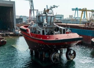 Sanmar has launched the third of four revolutionary fully electric ElectRA Series tugs that it is building for BOTAŞ, Turkiye’s state-owned crude oil and natural gas pipeline and trading company.
