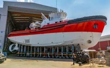 Türkiye-based Sanmar Shipyards has launched the first of two of the world’s large purpose-built dual-fuel methanol escort tugs, under construction for KOTUG Canada. KOTUG Canada is a partnership between KOTUG International B.V. and Canada’s Horizon Maritime Inc., advancing the adoption of sustainable tug technology in the global maritime sector.
