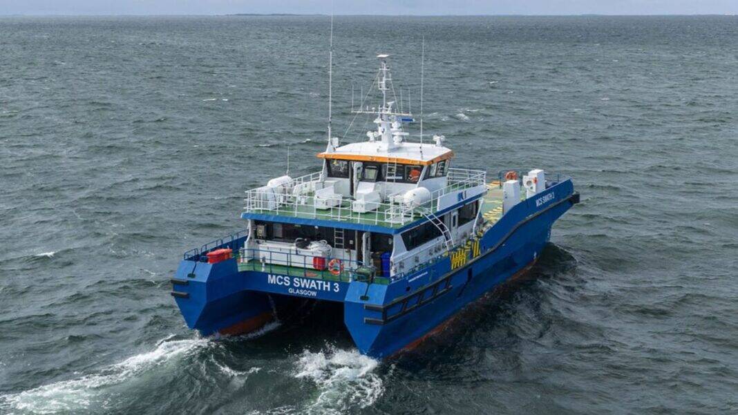 Finnish shipbuilder Uudenkaupungin Työvene OY has successfully delivered the MCS SWATH 3, a state-of-the-art Crew Transfer Vessel (CTV) built on Small Waterplane Area Twin Hull (SWATH) technology, to Maritime Craft Services (Clyde) Ltd.