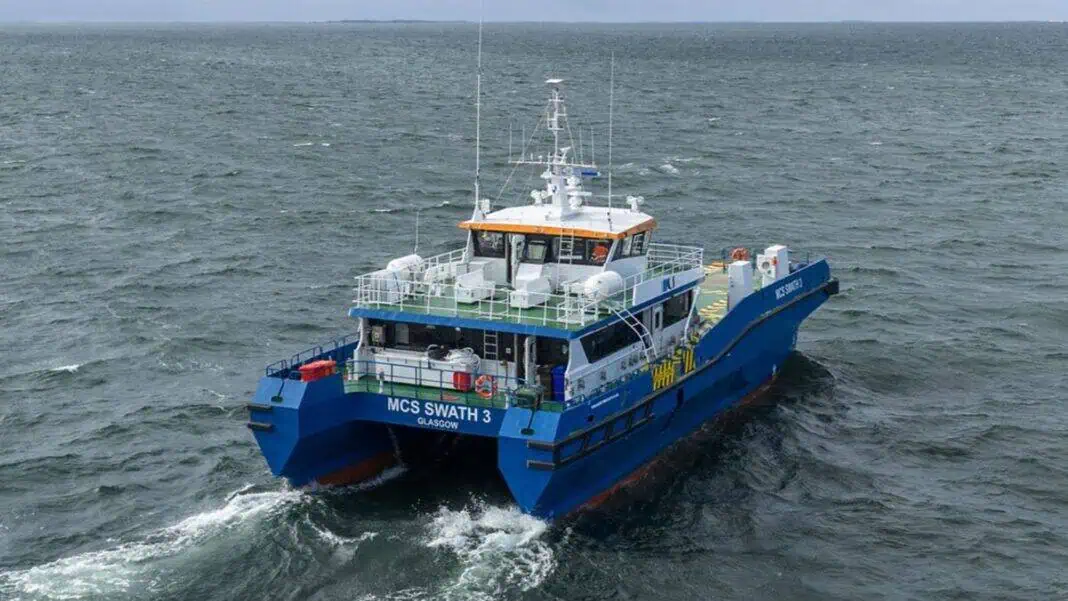 Finnish shipbuilder Uudenkaupungin Työvene OY has successfully delivered the MCS SWATH 3, a state-of-the-art Crew Transfer Vessel (CTV) built on Small Waterplane Area Twin Hull (SWATH) technology, to Maritime Craft Services (Clyde) Ltd.
