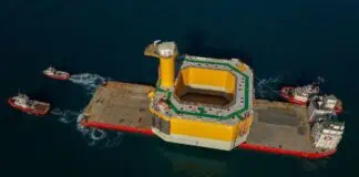 BOA, a leading Norwegian maritime company specializing in offshore, subsea, and heavy-lift solutions, has successfully launched three floating steel platforms for the EOLMED Offshore Wind Project, a pioneering floating wind farm located in the Mediterranean Sea, France.