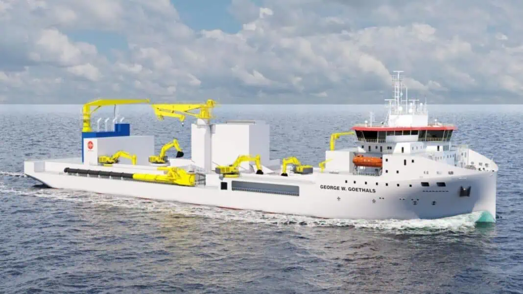 With global demand rising for the protection of subsea infrastructure vital to energy production and data transmission, Jan De Nul Group has ordered a new, state-of-the-art subsea protection vessel, the George W. Goethals. Purpose-built to safeguard critical offshore assets, the vessel will reinforce Jan De Nul’s commitment to delivering reliable, sustainable, and future-ready solutions for the offshore industry.