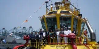SAAM Towage, the largest tug operator in the Americas, has officially christened the state-of-the-art tug Charrán, which has joined the company’s fleet to provide services at the Port of Callao, Peru’s leading port and one of the most important along the western coast of South America.