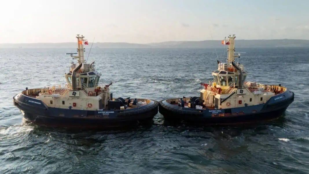 Sanmar Shipyards has delivered two new, high-performance azimuth tractor tugs, the SVITZER MANAMA and SVITZER AWAL, to global towage operator and long-term customer Svitzer. Both vessels will operate in Bahrain, supporting port and terminal operations in the region.