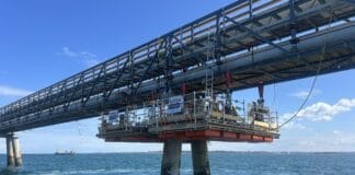ScaffFloat, a leading provider of modular pontoon solutions, has designed, built, and deployed a custom floating access system to support corrosion protection and maintenance on a large infrastructure project in Africa, enabling safe, full 360-degree access at more than 100 pile locations.