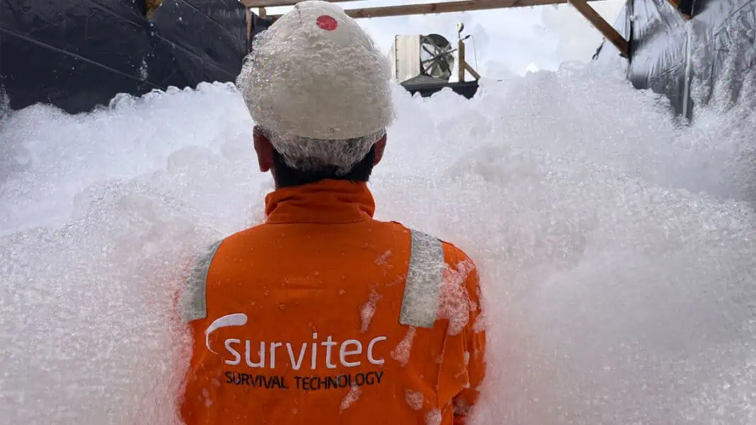 Survitec, a global leader in Survival Technology, has introduced its next-generation high-expansion foam fire suppression system, engineered to deliver greater foam output at lower operating pressures.