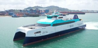 Jazirat Dalma and Al Dhannah High Speed Ferries Enter Service in Abu Dhabi Two new aluminium high-speed Ro-Pax ferries, designed by global digital shipbuilder Incat Crowther for the Integrated Transport Centre (ITC) — an affiliate of the Department of Municipalities and Transport in Abu Dhabi — have successfully completed sea trials and are now in operation on the 42-kilometre route between Dalma Island and Jebel Dhannah on the UAE mainland.
