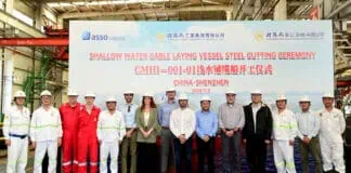 Asso.subsea has begun construction of its new DP-2 cable laying vessel, Althea, following the steel-cutting ceremony held on 5 November at the China Merchants Heavy Industry (CMHI) shipyard on Mazhou Island, Shenzhen.