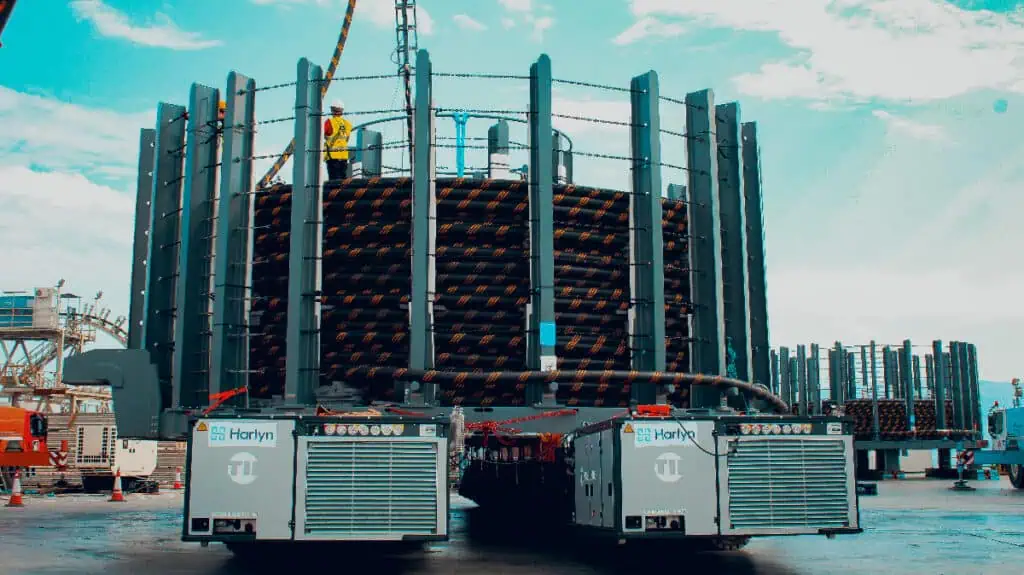 Harlyn, a specialist in tailored marine logistics and project cargo transport, has successfully delivered a cost-efficient solution for the transport of 12 km of inter-array subsea cable for a developing offshore wind project. The project required a customized approach, as the cable length was below the threshold typically used for large-scale carousel transport, posing potential schedule and cost risks.