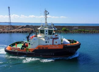 MED MARINE, Turkey’s leading shipbuilder and tug operator, proudly announces the successful delivery of BULLA REGIA, the first vessel in a series of six state-of-the-art RAmparts 2800 ASD tugs being built for Tunisia’s prominent port authority, Office de la Marine Marchande et des Ports (OMMP).