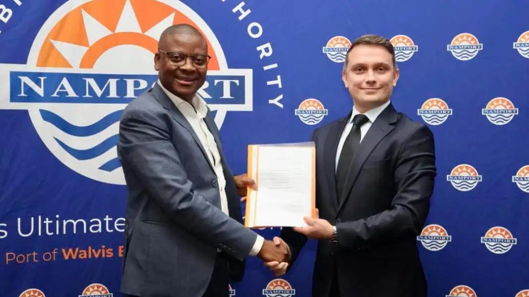 MED MARINE and the Namibian Ports Authority (NAMPORT) have signed a new shipbuilding contract for the delivery of a high-performance TRAktor tug. The contract was formally signed on 28 October 2025 at NAMPORT’s headquarters in Walvis Bay, marking another significant step in MED MARINE’s expanding presence across the African region.