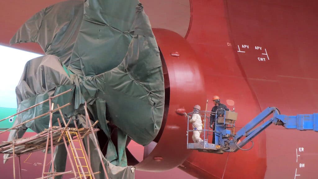 Besides offering rudder protection, Ecoshield is also suitable for all underwater ship gear that needs special protection against cavitation and corrosion. 