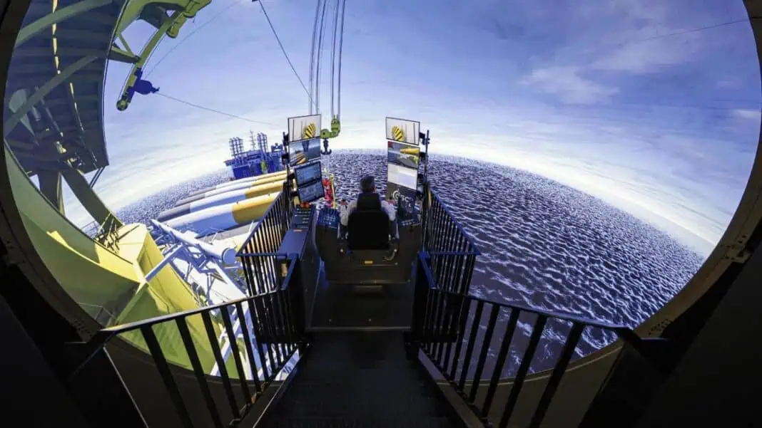 In December, Jan De Nul will commission two advanced simulators at its Aalst office. The standout addition is a crane simulator built specifically for offshore wind farm installation. As wind turbines now reach tip heights of 300 metres and more, installation has become an increasingly complex task. The new simulator will enable all project partners to train and prepare thoroughly for these critical operations.