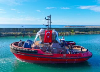 Turkish shipbuilder and Turkey’s leading tugboat operator, MED MARINE announce the launch of its latest RAstar 2800 Terminal–Escort Tug, a vessel engineered to deliver superior performance, precise handling, and outstanding operational strength.