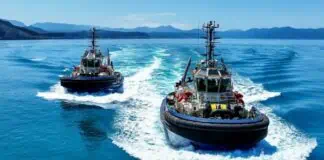 Med Marine, Türkiye’s leading shipbuilder and tug operator, announce the successful delivery of two state-of-the-art MED-A3200 series tugs - Alnouf and Alyasat 1- to its valued client, Noatum Maritime. Following the successful conclusion of the agreement in mid-august, both vessels were delivered simultaneously from Med Marine’s Ereğli Shipyard.