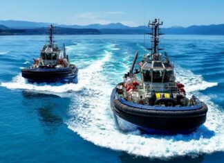 Med Marine, Türkiye’s leading shipbuilder and tug operator, announce the successful delivery of two state-of-the-art MED-A3200 series tugs - Alnouf and Alyasat 1- to its valued client, Noatum Maritime. Following the successful conclusion of the agreement in mid-august, both vessels were delivered simultaneously from Med Marine’s Ereğli Shipyard.